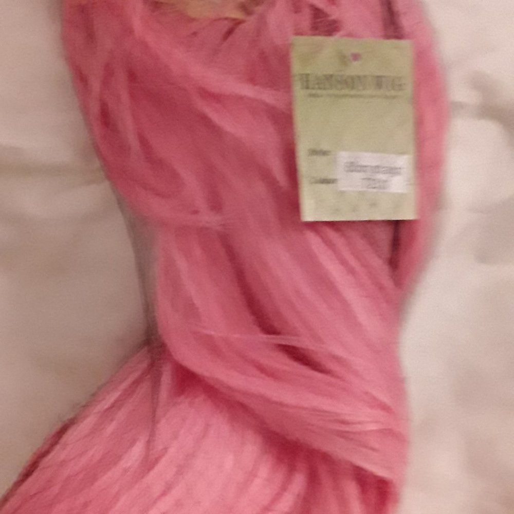 Bright PINK Long  Wig